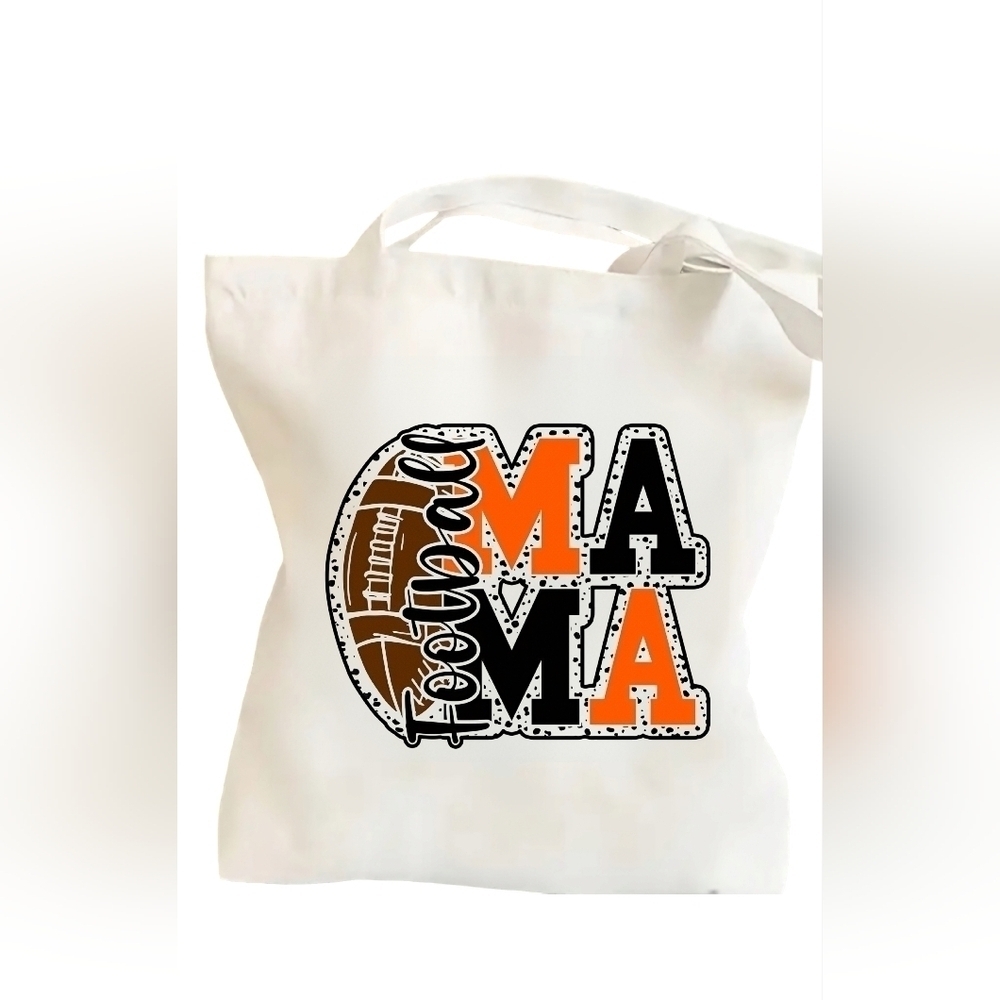 NEW!! Football MA MA Canvas Tote bag.
